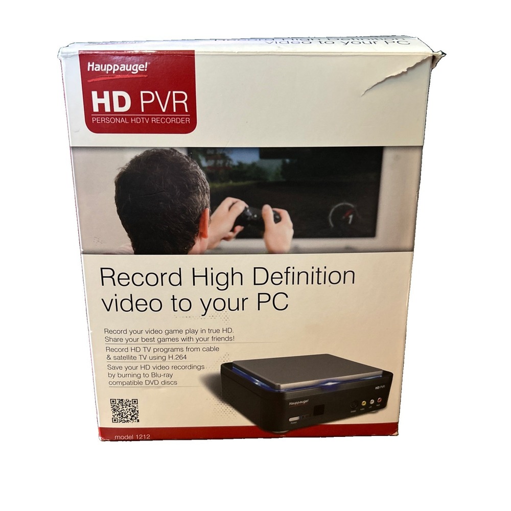 Hauppaugel HD PVR Model 1212 1080p HDTV Recorder (damaged Box) New Other